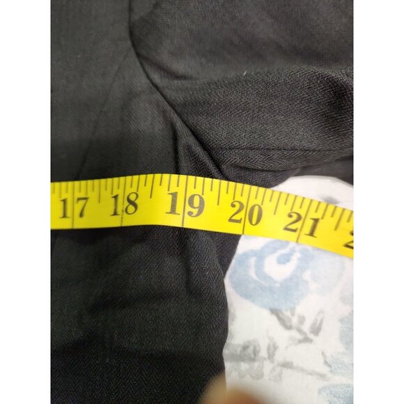 Liz Claiborne Dress Jacket Women's Black Collar Poly Tech Size 8 EUC - Picture 6 of 8